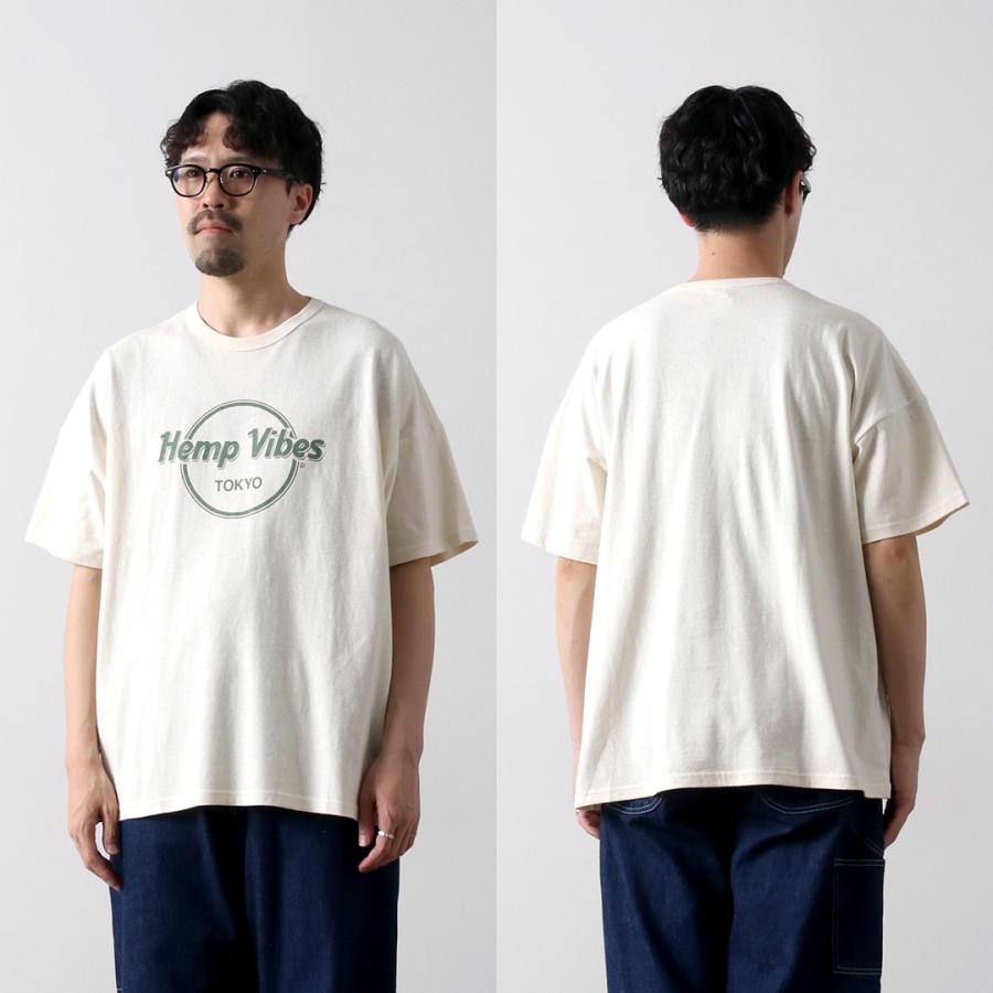 GOHEMP（ゴーヘンプ） 別注 ベーシック ワイドTシャツ ヘンプバイブスプリント / ヘンプ オーガニックコットン トップス 半袖 | GOHEMP | 16