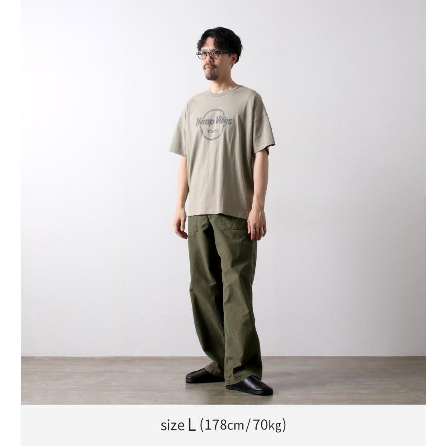 GOHEMP（ゴーヘンプ） 別注 ベーシック ワイドTシャツ ヘンプバイブスプリント / ヘンプ オーガニックコットン トップス 半袖 | GOHEMP | 06