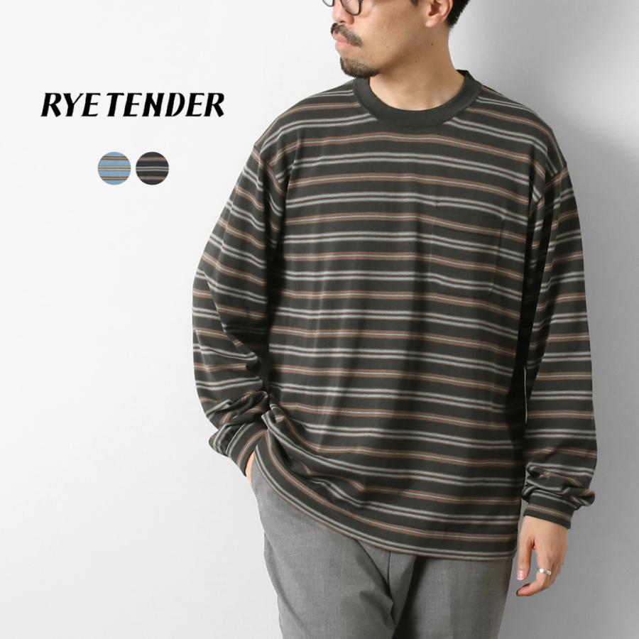 RYE TENDER（ライテンダー） キャップ ロングTシャツ / 長袖 メンズ レディース ボーダー コットンニット 胸ポケット | RYE TENDER