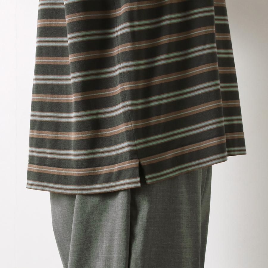 RYE TENDER（ライテンダー） キャップ ロングTシャツ / 長袖 メンズ レディース ボーダー コットンニット 胸ポケット | RYE TENDER | 12