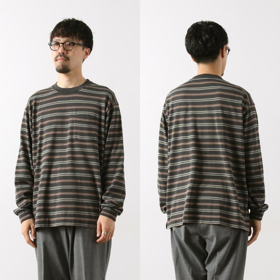 RYE TENDER（ライテンダー） キャップ ロングTシャツ / 長袖 メンズ レディース ボーダー コットンニット 胸ポケット | RYE TENDER | 13