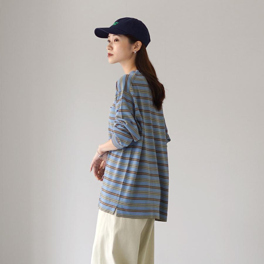 RYE TENDER（ライテンダー） キャップ ロングTシャツ / 長袖 メンズ レディース ボーダー コットンニット 胸ポケット | RYE TENDER | 15