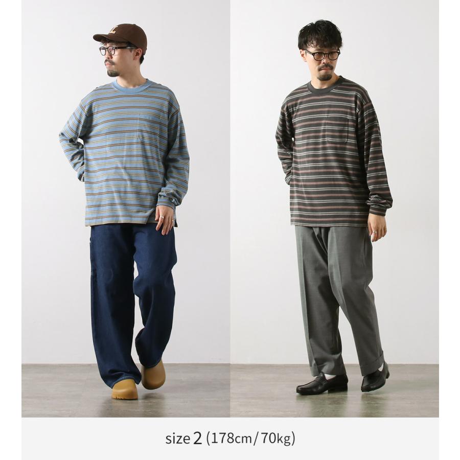 RYE TENDER（ライテンダー） キャップ ロングTシャツ / 長袖 メンズ レディース ボーダー コットンニット 胸ポケット | RYE TENDER | 05