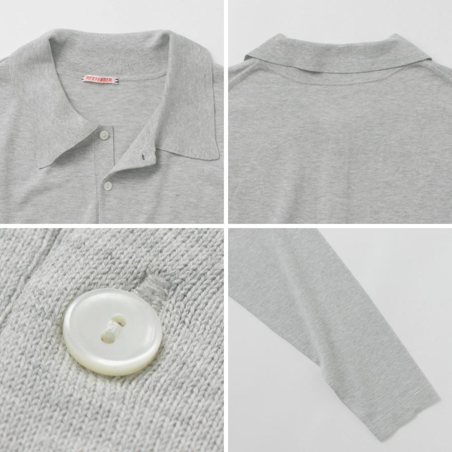 RYE TENDER（ライテンダー） ヨーク ポロ / メンズ トップス 長袖 ニット コットン 襟付き Yoke Polo | RYE TENDER | 16