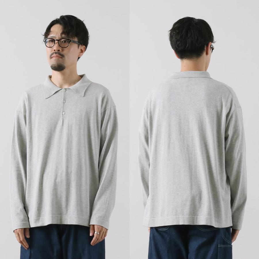 RYE TENDER（ライテンダー） ヨーク ポロ / メンズ トップス 長袖 ニット コットン 襟付き Yoke Polo | RYE TENDER | 14