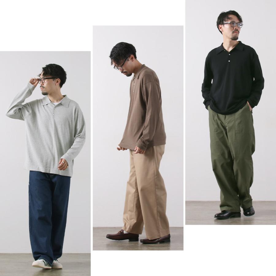 RYE TENDER（ライテンダー） ヨーク ポロ / メンズ トップス 長袖 ニット コットン 襟付き Yoke Polo | RYE TENDER | 15