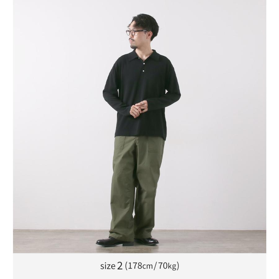 RYE TENDER（ライテンダー） ヨーク ポロ / メンズ トップス 長袖 ニット コットン 襟付き Yoke Polo | RYE TENDER | 06