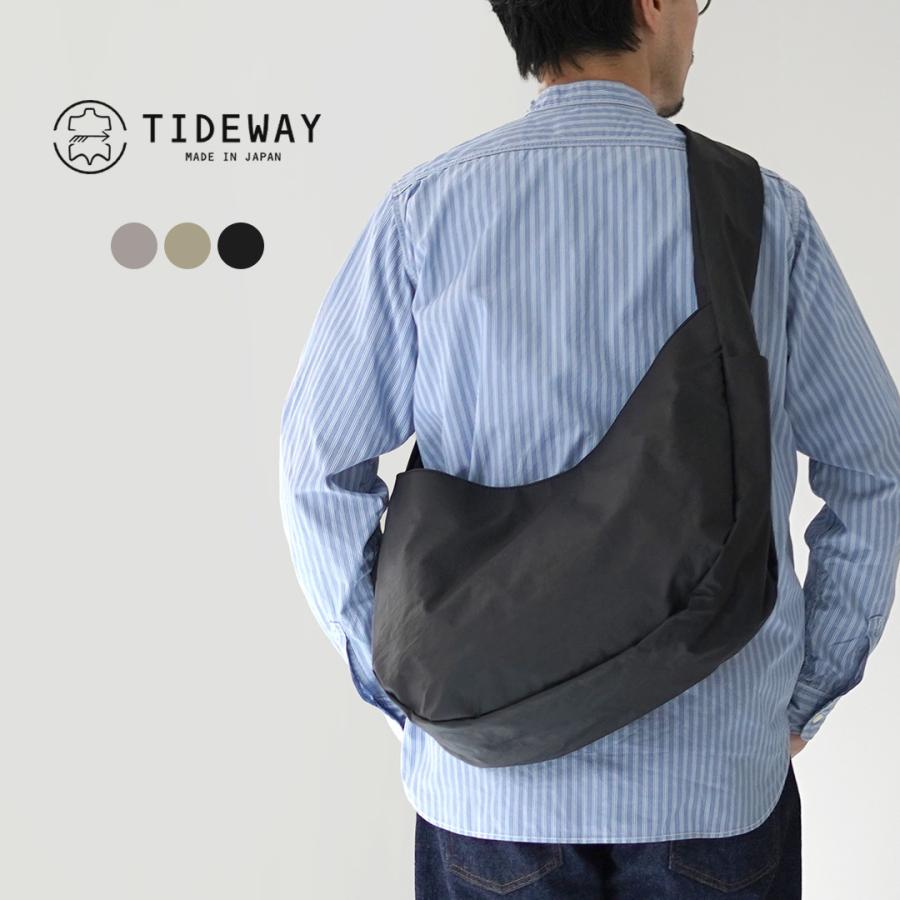 TIDEWAY（タイドウェイ） GRIZZLY クレセント ショルダーバッグ / メンズ レディース 撥水 斜めがけ 大容量 日本製 | TIDEWAY