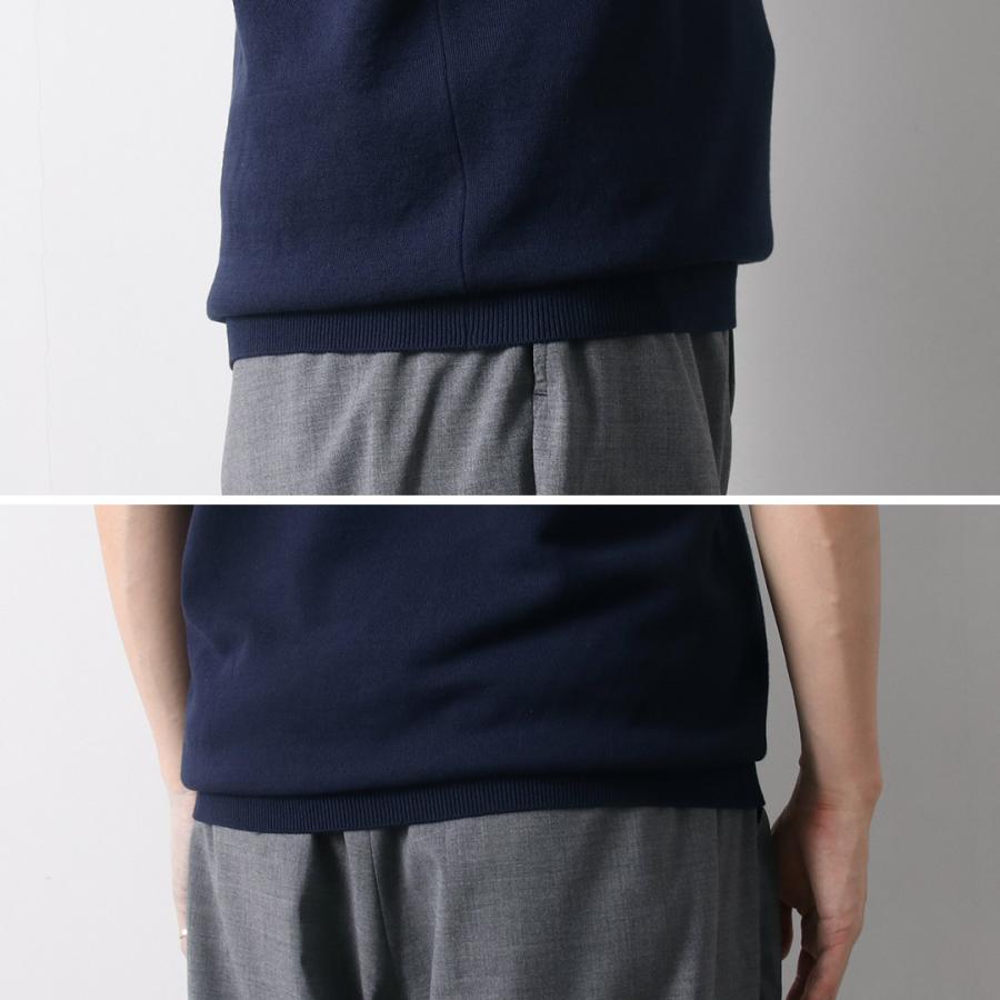 MOONCASTLE（ムーンキャッスル） アイスコットン スキッパー ニット ポロシャツ / 半袖 メンズ サマーニット 無地 日本製 | MOONCASTLE | 12