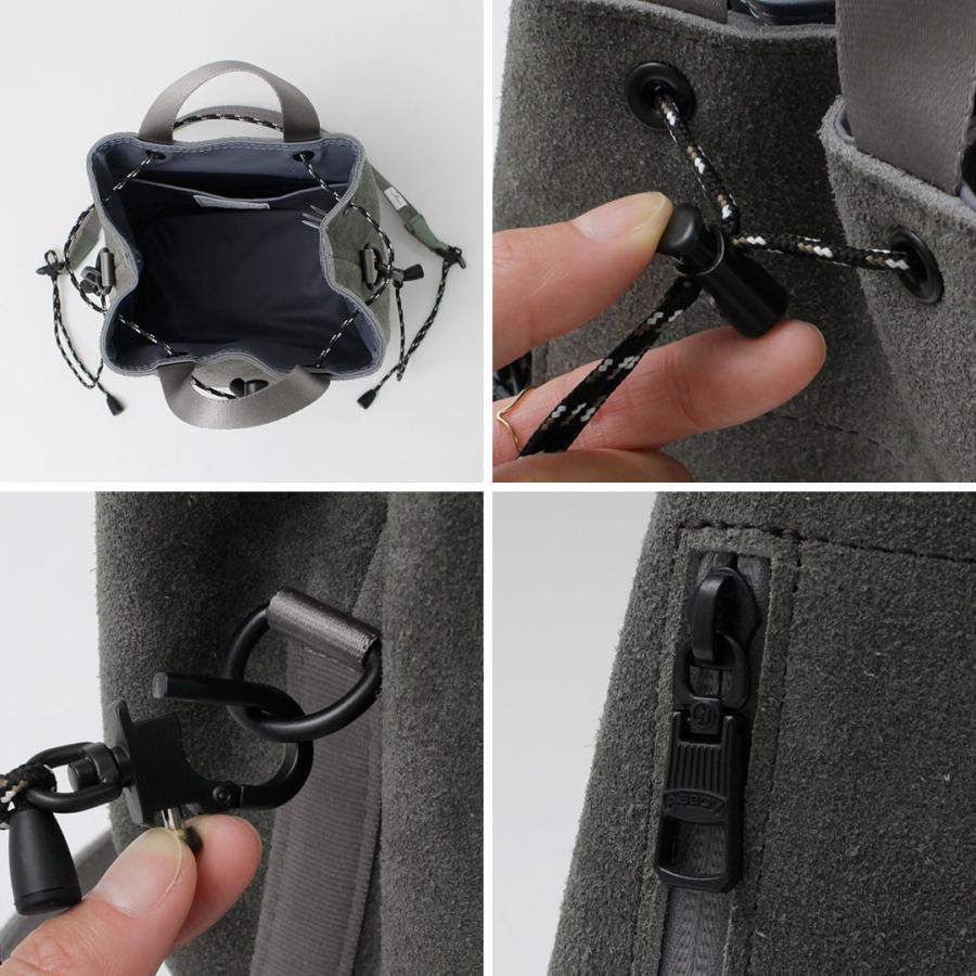 AS2OV（アッソブ） 撥水スエード ドローストリング バッグ / メンズ レディース 鞄 巾着 手提げ ショルダー 本革 コラボ | AS2OV | 21