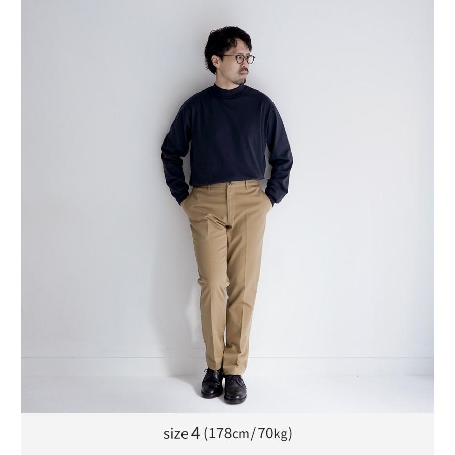 LIFiLL（リフィル） モックネック ロングスリーブTシャツ / メンズ トップス カットソー 長袖 インナー スーピマコットン 無地 | LIFiLL | 08