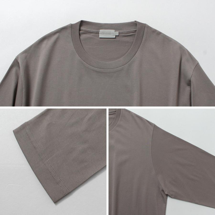 HANDVAERK（ハンドバーク） 60/2 ロングスリーブTシャツ / メンズ Tシャツ ロンT 無地 綿 コットン 60/2 L/S T-SHIRT | handvaerk | 15