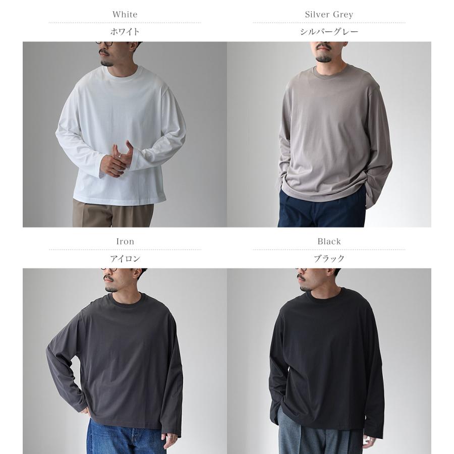 HANDVAERK（ハンドバーク） 60/2 ロングスリーブTシャツ / メンズ Tシャツ ロンT 無地 綿 コットン 60/2 L/S T-SHIRT | handvaerk | 05