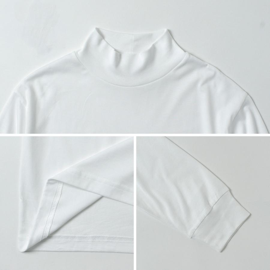 HANDVAERK（ハンドバーク） 60/2 モックネック ロングスリーブTシャツ / メンズ 長袖 ロンT 綿 コットン ハイネック | handvaerk | 15