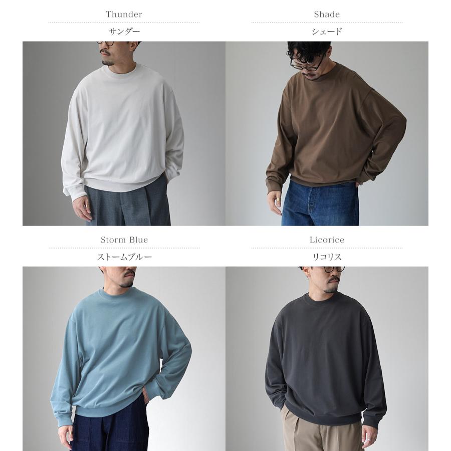 HANDVAERK（ハンドバーク） 30//- クルーネック ロングスリーブTシャツ / メンズ 長袖 ロンT 無地 コットン 綿 | handvaerk | 05