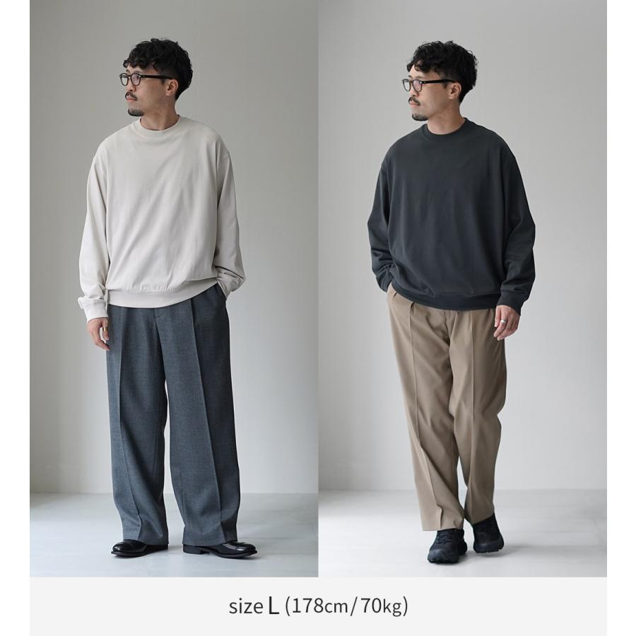 HANDVAERK（ハンドバーク） 30//- クルーネック ロングスリーブTシャツ / メンズ 長袖 ロンT 無地 コットン 綿 | handvaerk | 07