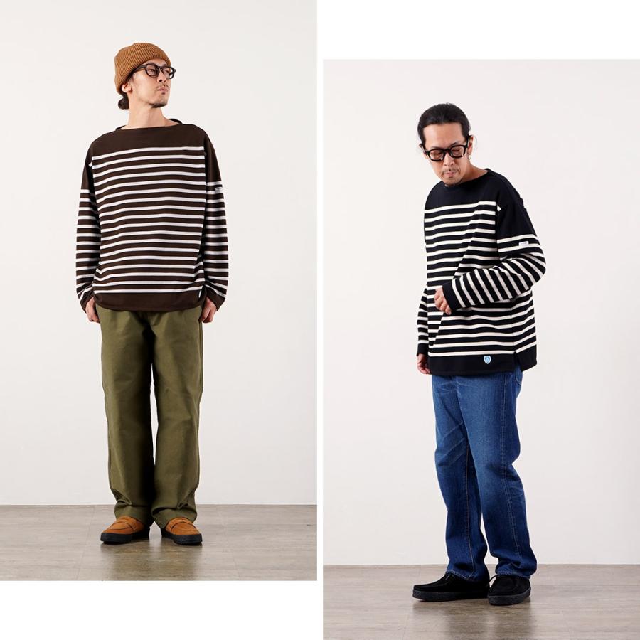 ORCIVAL（オーシバル） ワイド ボートネック ロングスリーブ プルオーバー フランス製 / メンズ ボーダー バスクシャツ 長袖 | ORCIVAL | 15