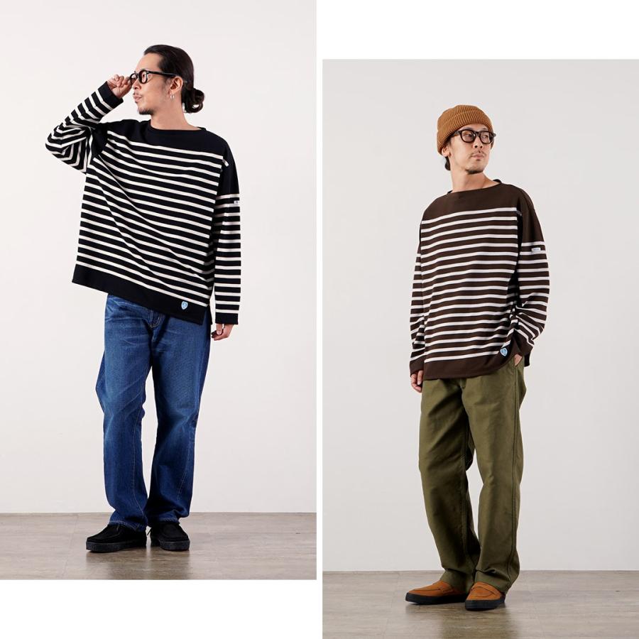 ORCIVAL（オーシバル） ワイド ボートネック ロングスリーブ プルオーバー フランス製 / メンズ ボーダー バスクシャツ 長袖 | ORCIVAL | 07