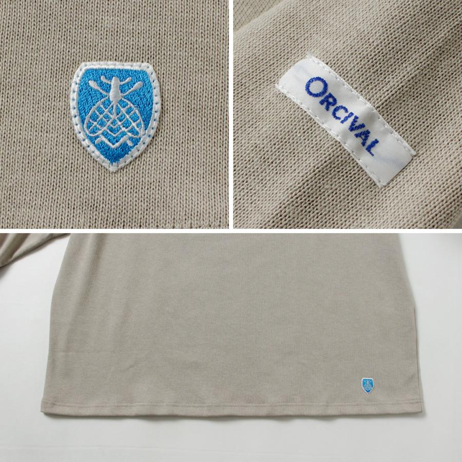 ORCIVAL（オーシバル） クルーネック ロングスリーブ プルオーバー ソリッド / メンズ ロンT バスクシャツ 長袖 カットソー | ORCIVAL | 18