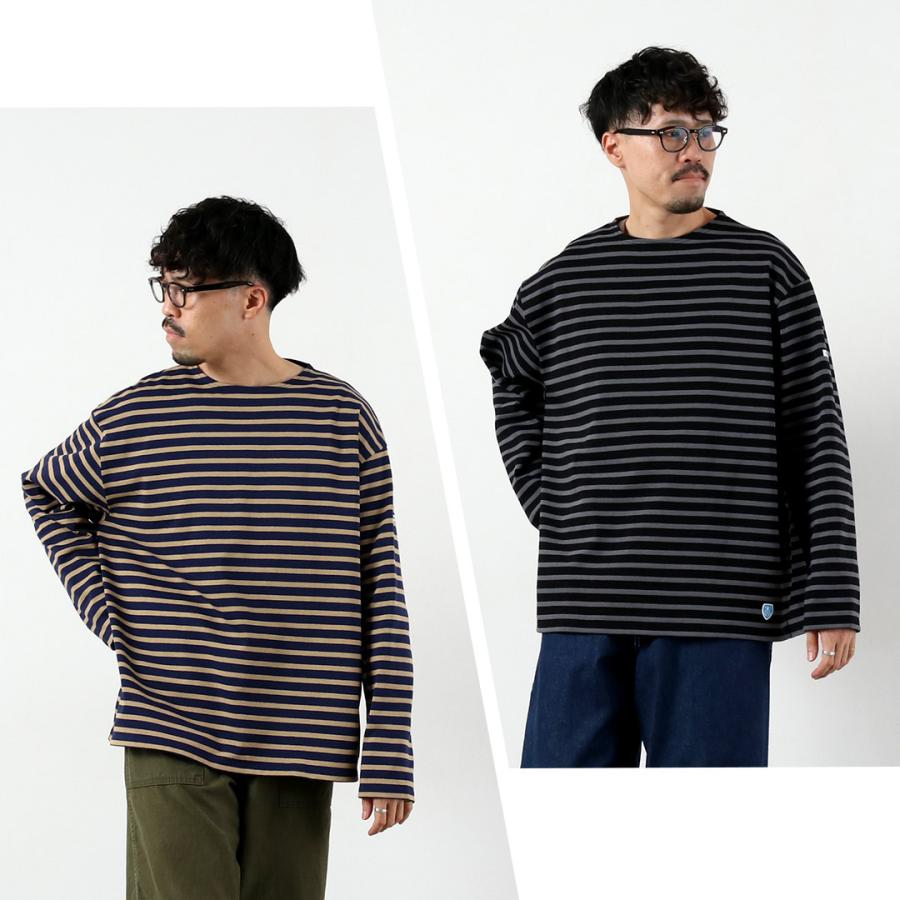 ORCIVAL オーシバル クルーネック ボーダー ロングスリーブ Tシャツ ３ ORCIVAL ORCIVAL（オーシバル） クルーネック ロングスリーブ