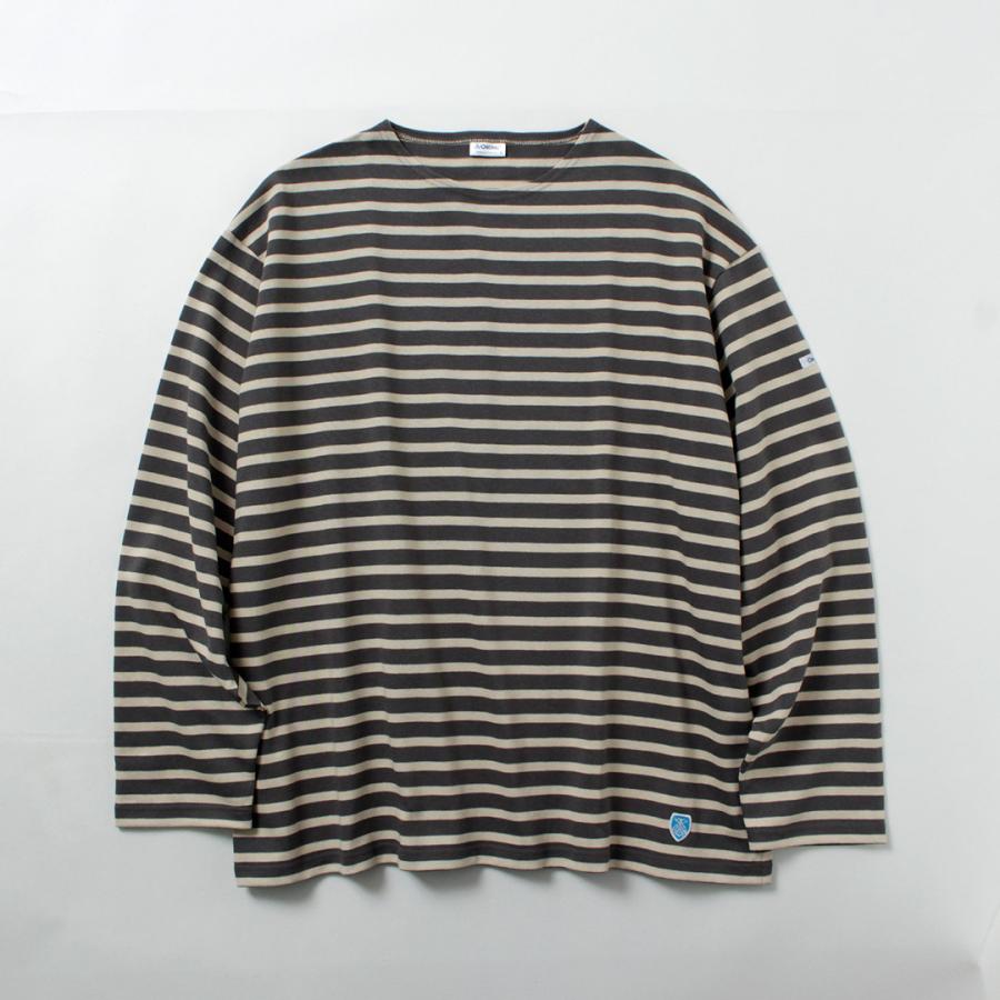 ORCIVAL オーシバル クルーネック ボーダー ロングスリーブ Tシャツ ３ ORCIVAL オーシバル クルーネック ボーダー ロングスリーブ T