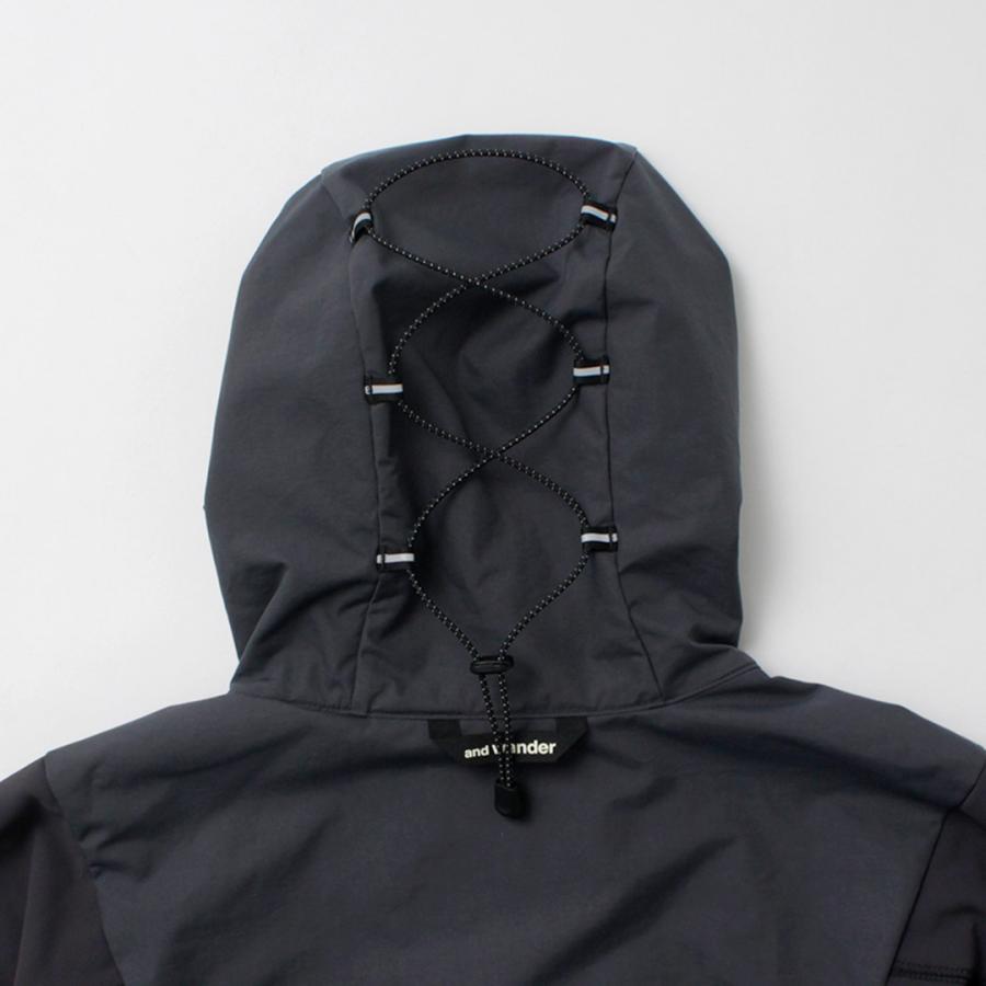 AND WANDER（アンドワンダー）ストレッチ シェルジャケット / アウター 防風 撥水 ベンチレーション 止水ジッパー ストレッチ | and wander | 14