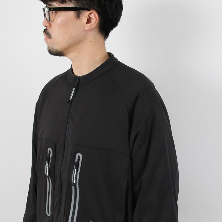 AND WANDER（アンドワンダー） アルファエアー カラーレス ジャケット / メンズ 中綿 ラグラン インサレーション ノーカラー | and wander | 12