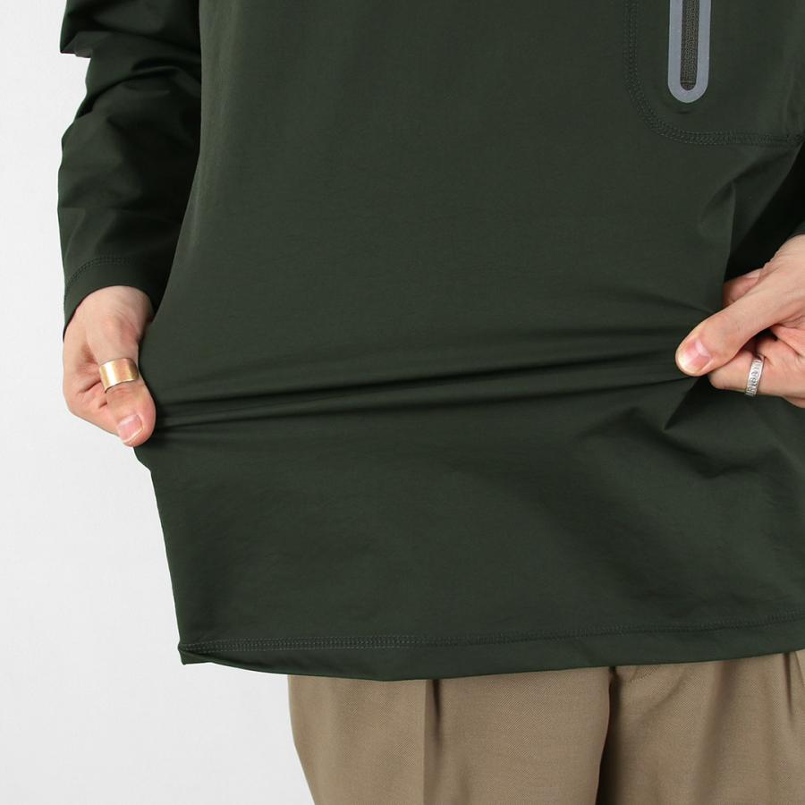 AND WANDER（アンドワンダー） ハイブリッド ウォーム ポケット ロングスリーブTシャツ / メンズ トップス 長袖 ストレッチ 消臭 | and wander | 08