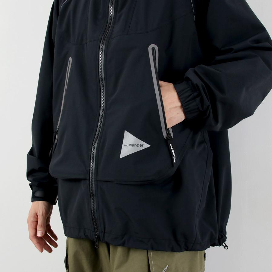 andWonder レインジャケット and wander AND WANDER（アンドワンダー） ルーズフィッティング