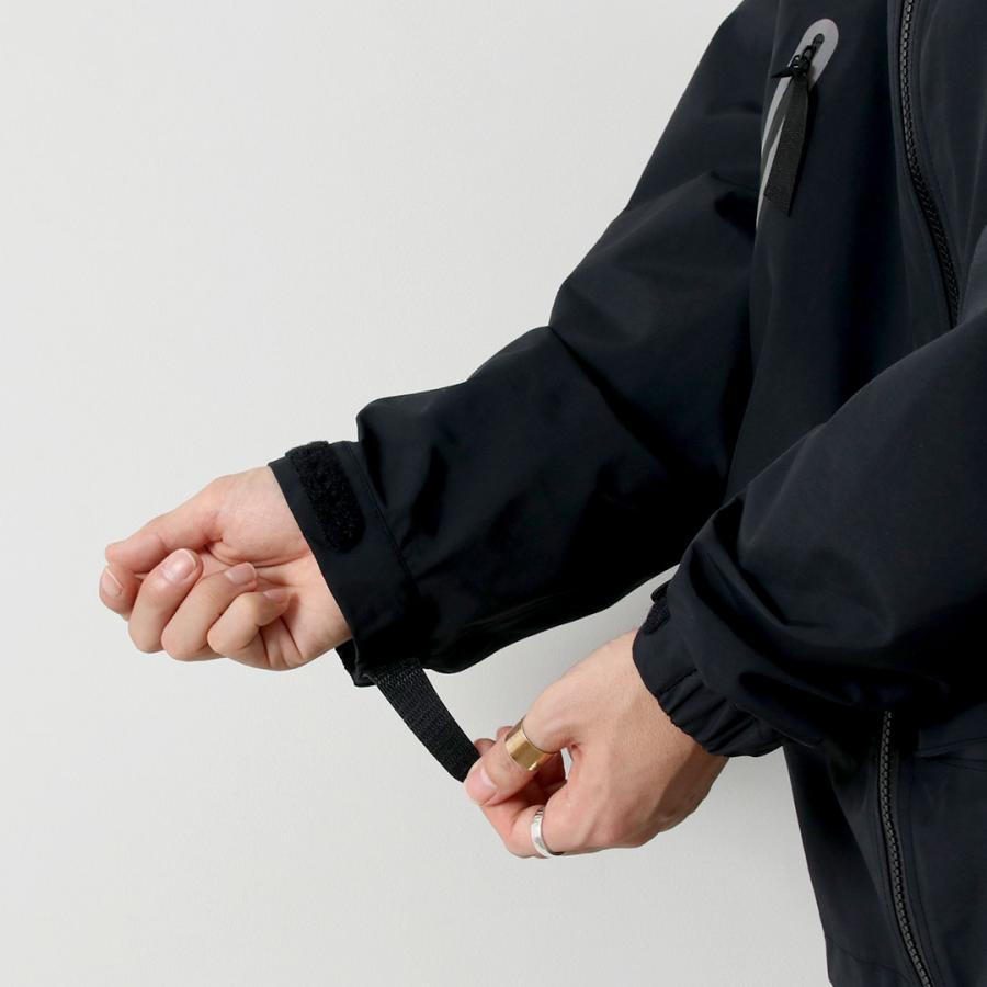 AND WANDER（アンドワンダー） ルーズフィッティング レインジャケット / アウター 3レイヤー 耐水 透湿 防風 撥水 | and wander | 14