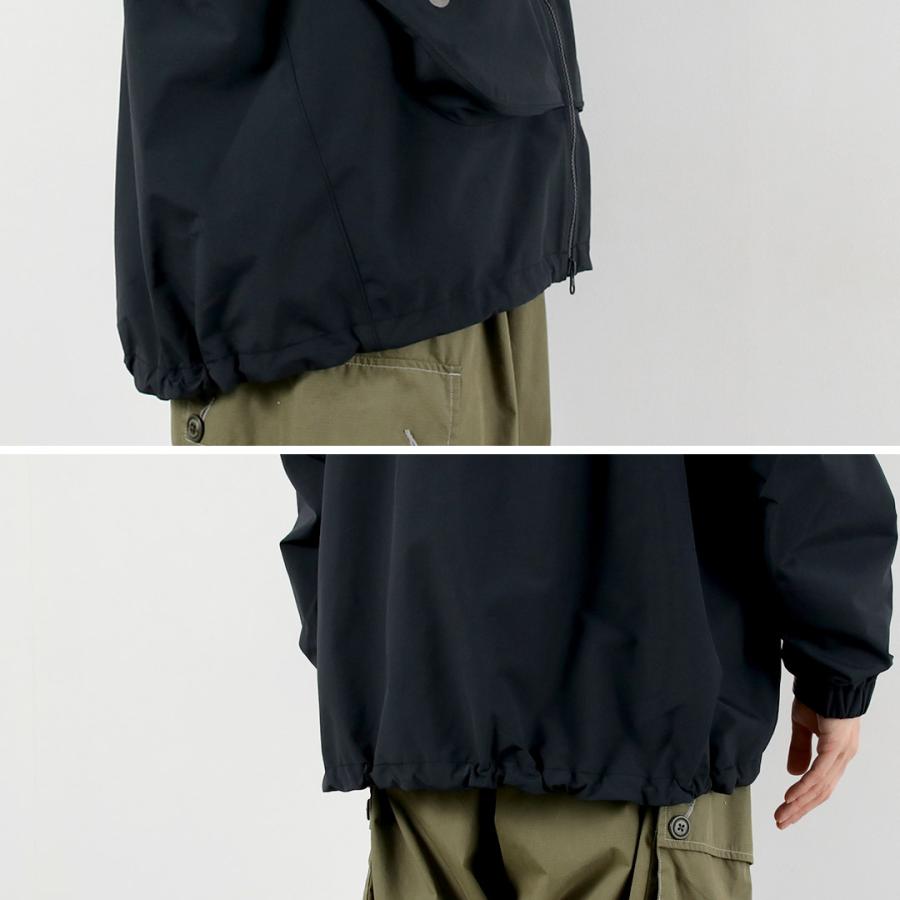 AND WANDER（アンドワンダー） ルーズフィッティング レインジャケット / アウター 3レイヤー 耐水 透湿 防風 撥水 | and wander | 15