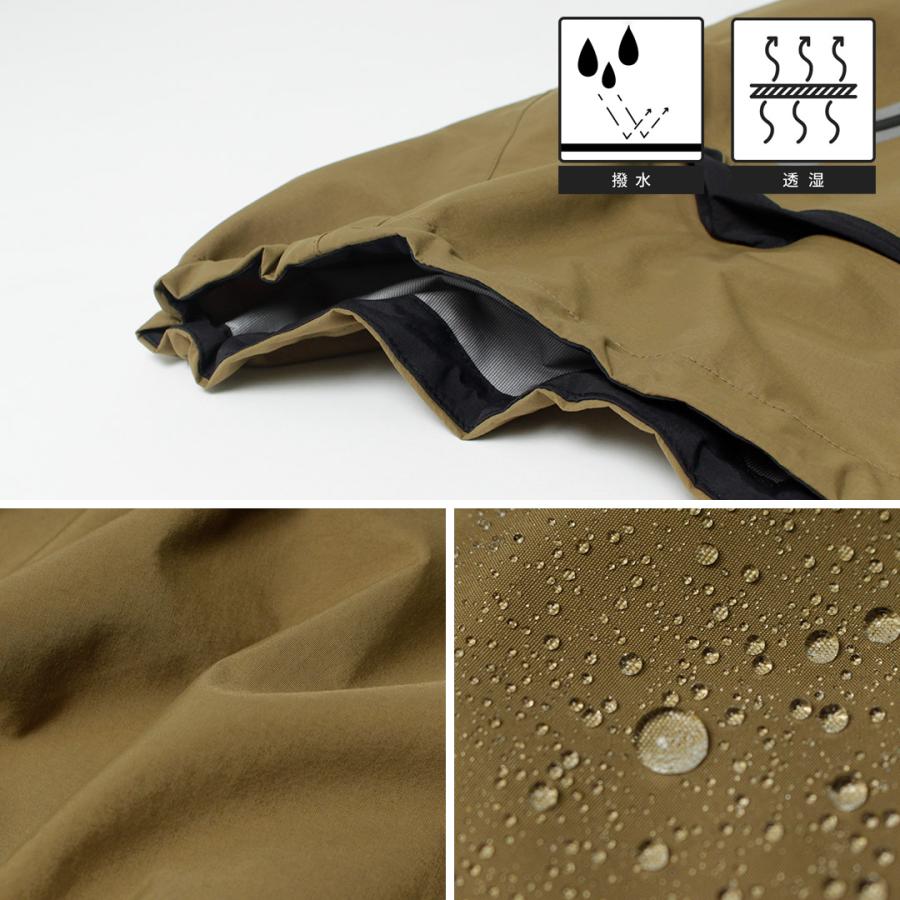 AND WANDER（アンドワンダー） ルーズフィッティング レインジャケット / アウター 3レイヤー 耐水 透湿 防風 撥水 | and wander | 07