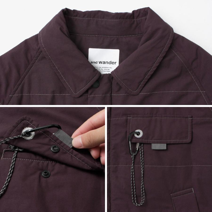 AND WANDER（アンドワンダー） コットンナイロン オクタ スイングトップ ジャケット / アウター メンズ 中綿 撥水 裏起毛 | and wander | 15