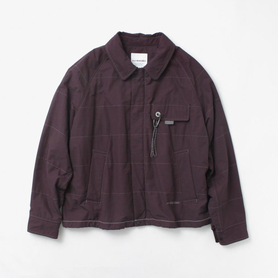 AND WANDER（アンドワンダー） コットンナイロン オクタ スイングトップ ジャケット / アウター メンズ 中綿 撥水 裏起毛 | and wander | 04