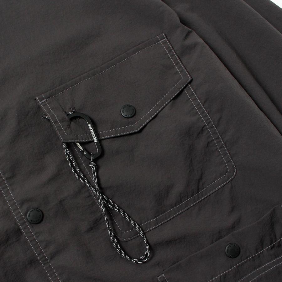 【新品•未使用】AND WANDERクリンクル ナイロン シャツジャケット and wander（アンドワンダー） クリンクル ナイロン シャツジャケット