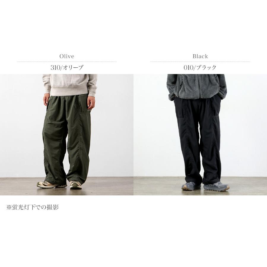 AND WANDER（アンドワンダー） クリンクル ナイロン パンツ / メンズ ワイド イージーパンツ 撥水 軽量 アウトドア | and wander | 03