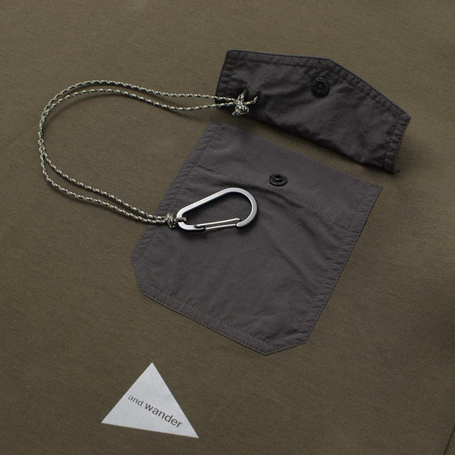 AND WANDER（アンドワンダー） エアリーウォーム プルオーバー / メンズ 長袖 Tシャツ ロンT 薄手スウェット ストレッチ | and wander | 13