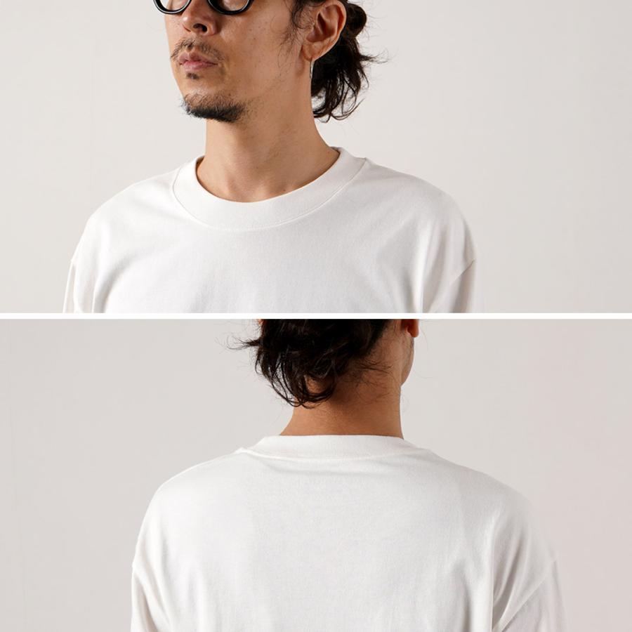 AND WANDER（アンドワンダー） ヘビーコットン ポケット ロングスリーブTシャツ / メンズ ヘビーウェイト 長袖Tシャツ アウトドア | and wander | 09