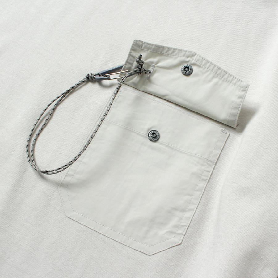 and wander（アンドワンダー） ヘビーコットン ポケット ロング