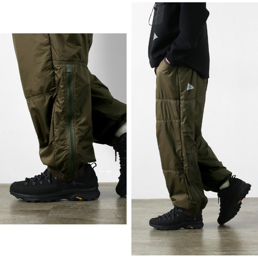 AND WANDER（アンドワンダー） オクタ フラッフィー パンツ / メンズ 裏起毛 撥水 暖パン アウトドア Octa fluffy pants | and wander | 06