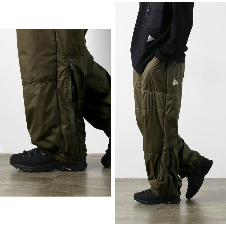 AND WANDER（アンドワンダー） オクタ フラッフィー パンツ / メンズ 裏起毛 撥水 暖パン アウトドア Octa fluffy pants | and wander | 07