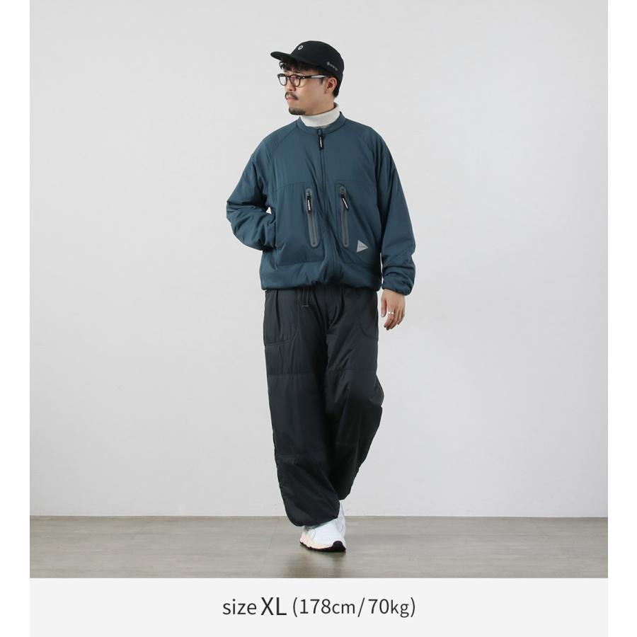 エースアンドレア♡あったかジャケット168T and wander（アンドワンダー） オクタ フラッフィー パンツ / メンズ