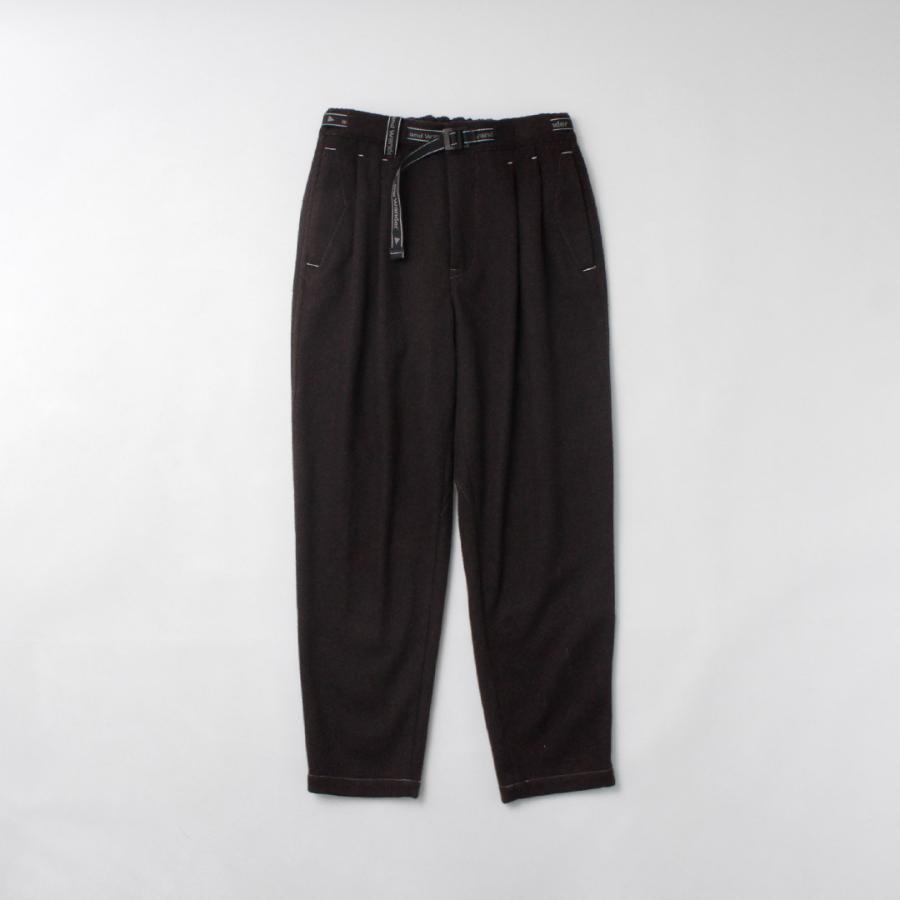 AND WANDER（アンドワンダー） リウール ツイード テーパードパンツ / メンズ イージーパンツ REWOOL tweed tapered pants | and wander | 05