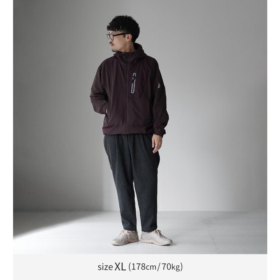 AND WANDER（アンドワンダー） リウール ツイード テーパードパンツ / メンズ イージーパンツ REWOOL tweed tapered pants | and wander | 06