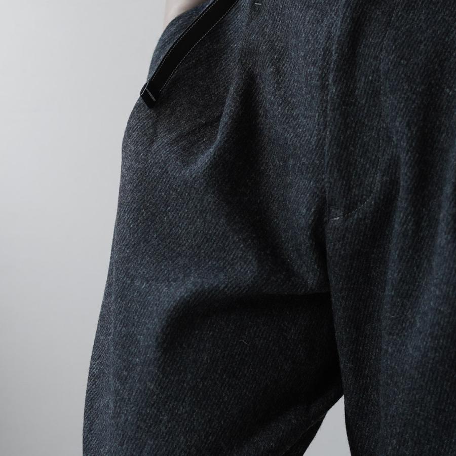 AND WANDER（アンドワンダー） リウール ツイード テーパードパンツ / メンズ イージーパンツ REWOOL tweed tapered pants | and wander | 09