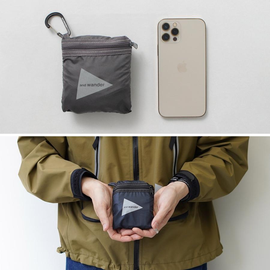 AND WANDER（アンドワンダー） グロッサリー ポケットバッグ /   パッカブル 撥水 A4 メンズ レディース ユニセックス | and wander | 14