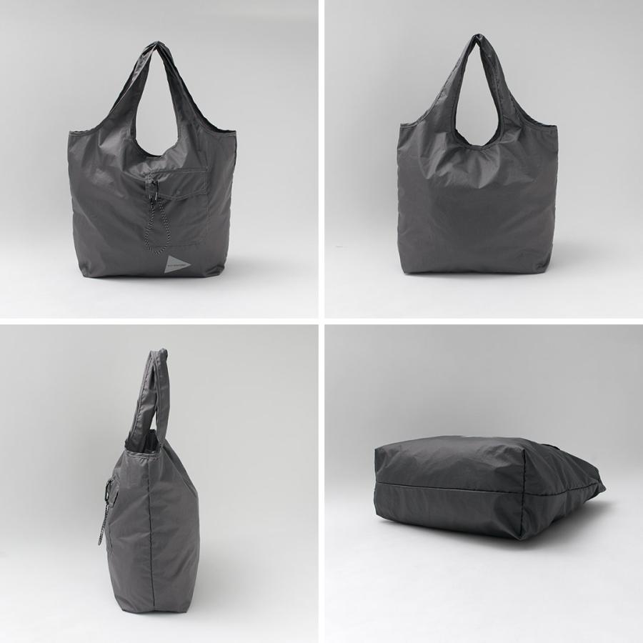 AND WANDER（アンドワンダー） グロッサリー ポケットバッグ /   パッカブル 撥水 A4 メンズ レディース ユニセックス | and wander | 17