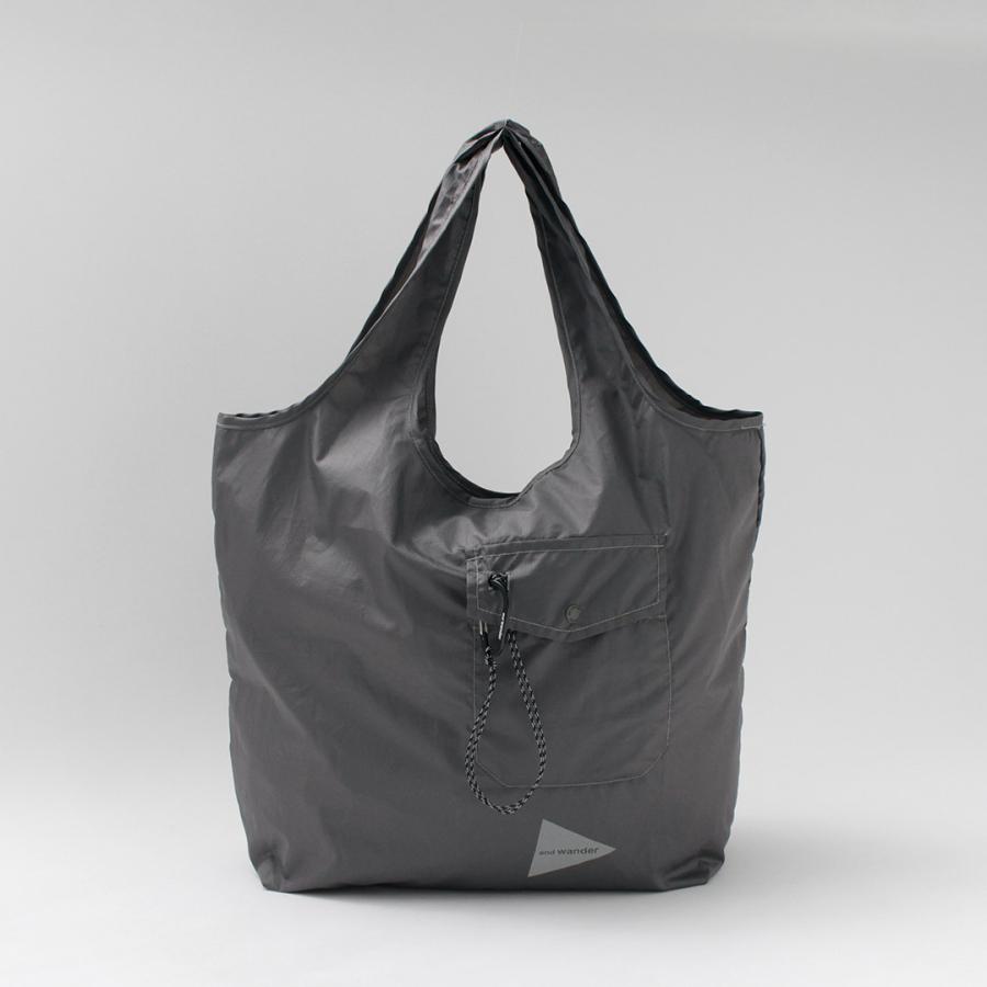 AND WANDER（アンドワンダー） グロッサリー ポケットバッグ /   パッカブル 撥水 A4 メンズ レディース ユニセックス | and wander | 05
