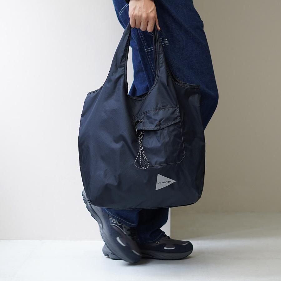 AND WANDER（アンドワンダー） グロッサリー ポケットバッグ /   パッカブル 撥水 A4 メンズ レディース ユニセックス | and wander | 09