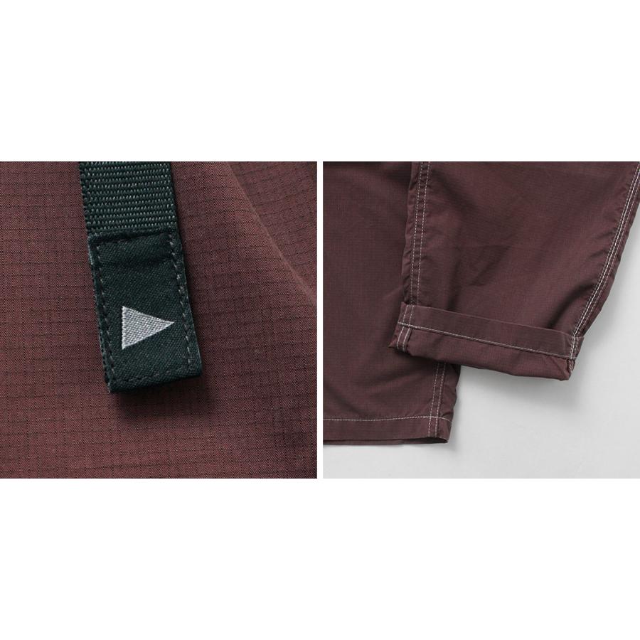 AND WANDER（アンドワンダー） グラミチコラボ コットンナイロン クライミングパンツ / メンズ イージーパンツ アウトドア | and wander | 15